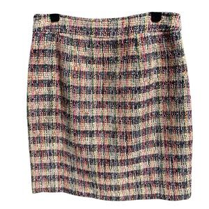 Talbots Rainbow Tweed Pencil Skirt